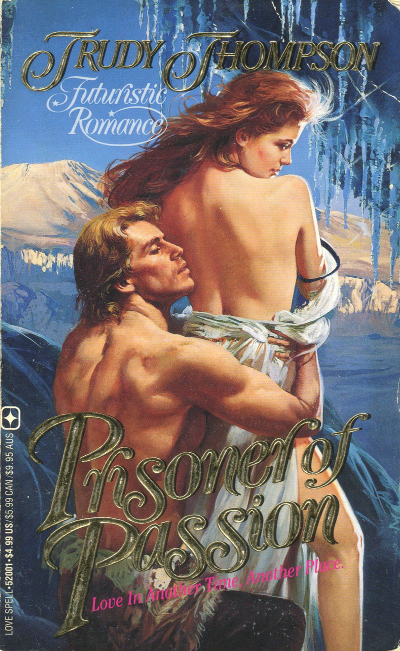 Illustration for article titled These Early-'90s 'Futuristic' Romance Covers Are Stunning and WondrousÂ
